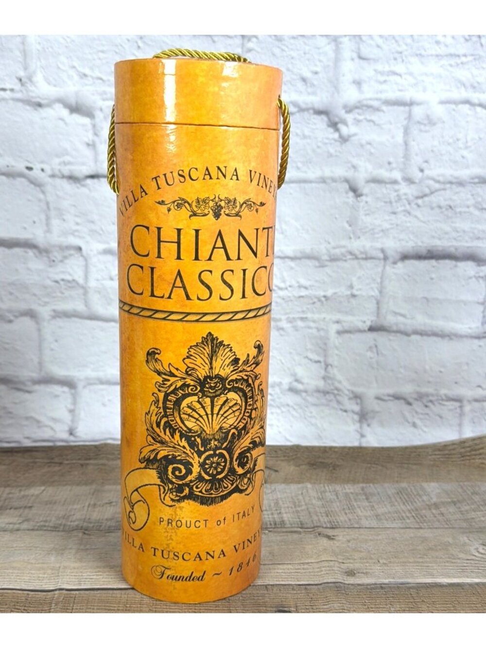 Villa Toscana Vineyard Chianti Classico Italy Wine Bottle Gift Box Real Home